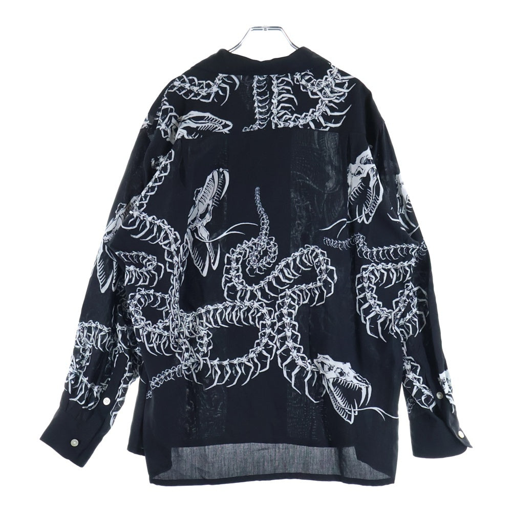 WACKO MARIA(ワコマリア) 20AW HAWAIIAN SHIRT ハワイアン長袖シャツ ブラック