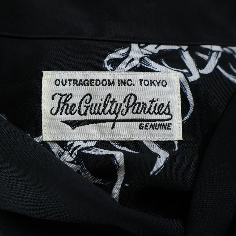 WACKO MARIA(ワコマリア) 20AW HAWAIIAN SHIRT ハワイアン長袖シャツ ブラック