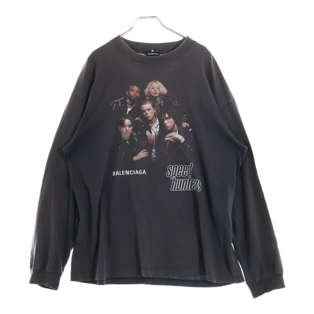 BALENCIAGA(バレンシアガ) 18AW Speed Hunters L/S T-Shirt スピードハンターズ 長袖Tシャツ ロンT ブラック 541881 TCV38