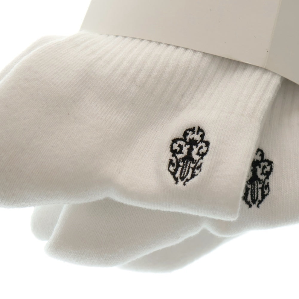 CHROME HEARTS(クロムハーツ) CH SOCKS VINE DAGGER ヴァインダガー刺繍 ボーダーソックス 靴下 3点セット ホワイト