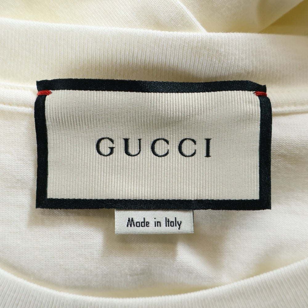 GUCCI(グッチ) 20SS Original Gucci Print Oversize Tee 半袖Tシャツ ホワイト 616036 XJCOQ