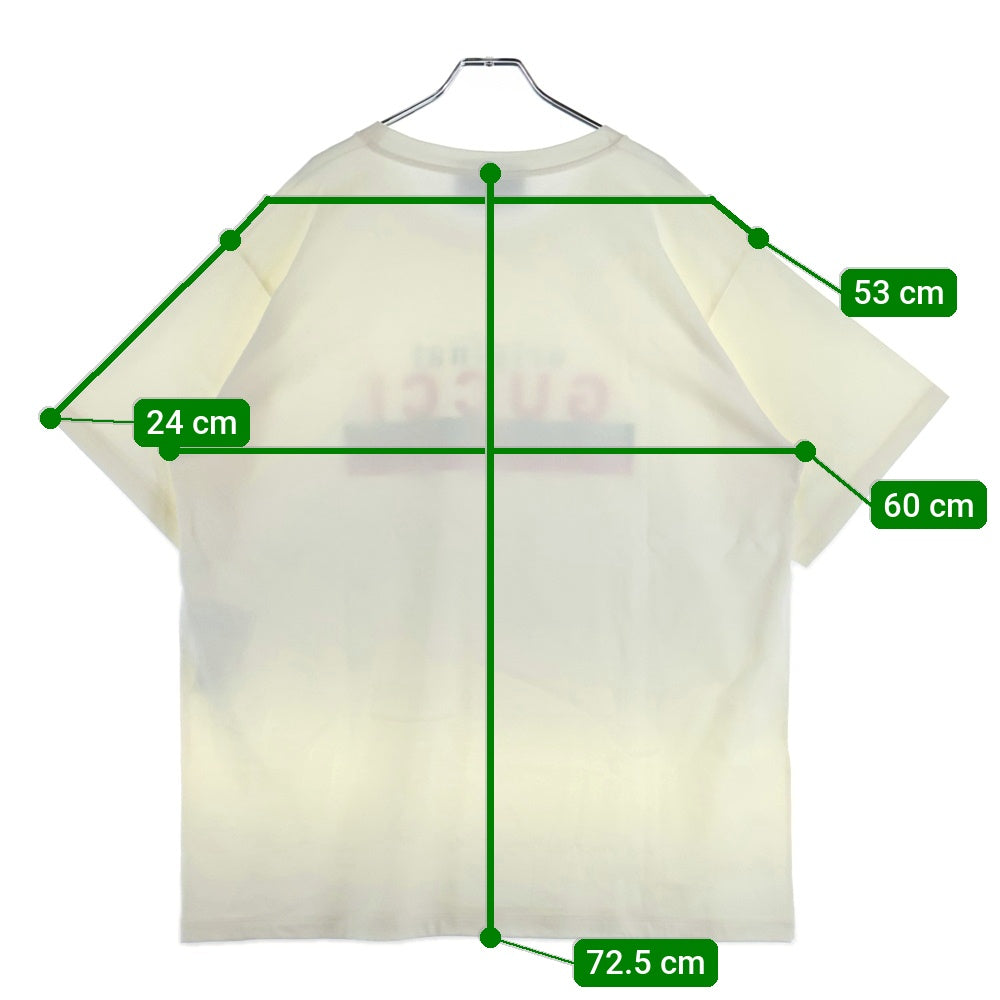 GUCCI(グッチ) 20SS Original Gucci Print Oversize Tee 半袖Tシャツ ホワイト 616036 XJCOQ