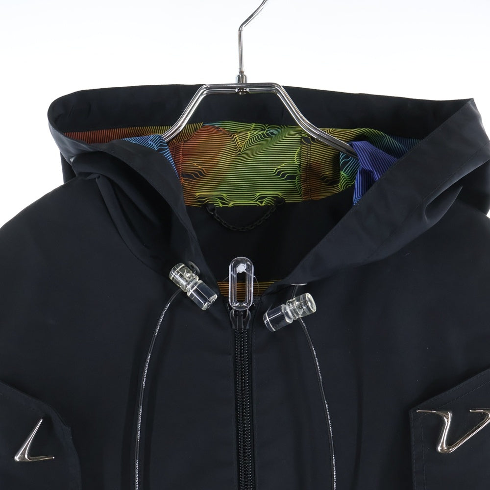 LOUIS VUITTON(ルイヴィトン) 23AW Oversized Monogram Nylon Rain Coat オーバーサイズ モノグラム レインコート ブラック RM201G SQV HIK44W