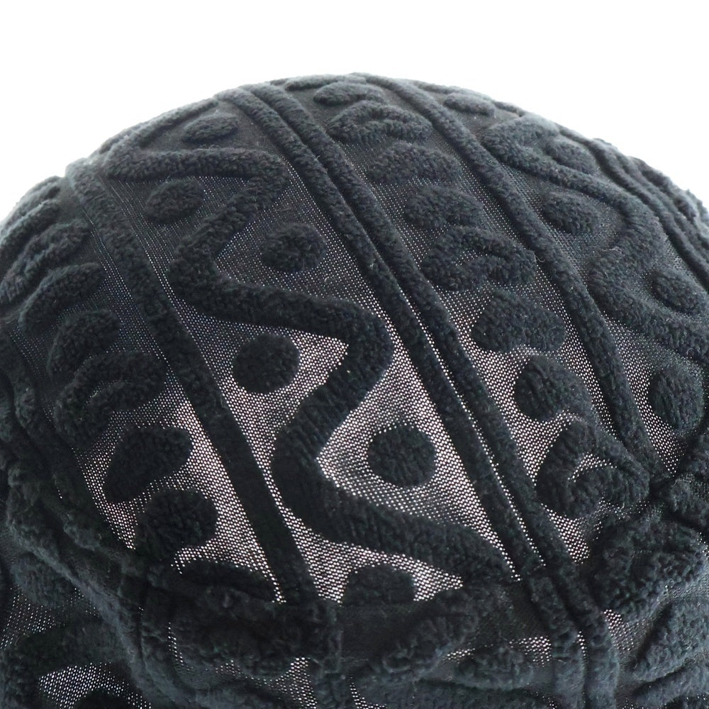 SUPREME(シュプリーム) 23SS Terry Pattern Crusher ジャガード 総柄 クラッシャーハット バケットハット ブラック