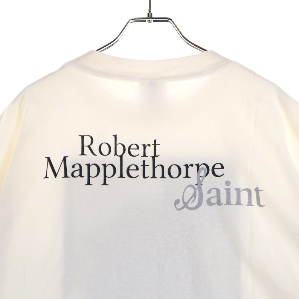 SAINT MICHAEL(セントマイケル) 25SS ×Robert Mapplethorpe MT SS TEE PICTURES ロバート メイプルソープ 半袖Tシャツ ホワイト SM-HR8-0000-C18