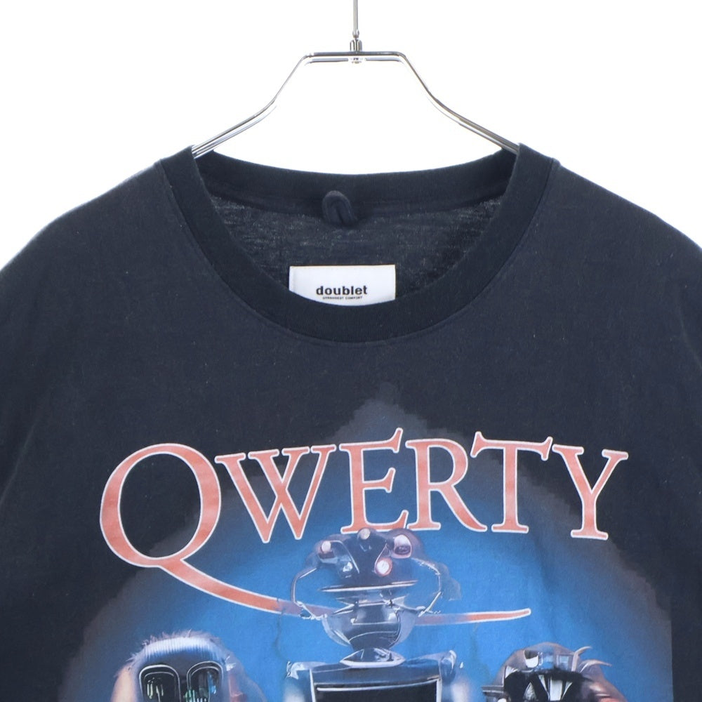 doublet(ダブレット) 24SS ANDROID PRINT T-SHIRT 半袖Tシャツ ブラック 24SS29CS310