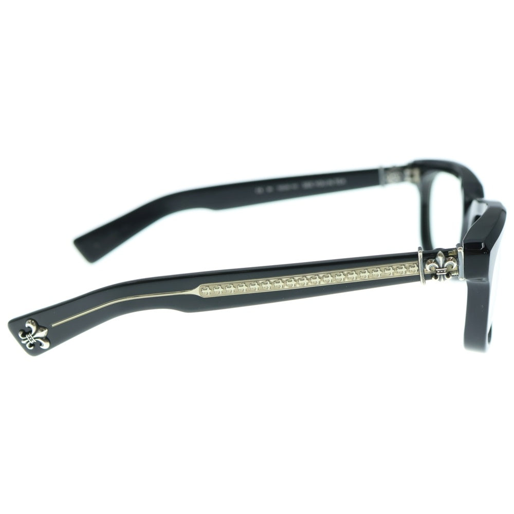 CHROME HEARTS(クロムハーツ) SEE YOU IN TEA フレアテンプル ウェリントンアイウェア 眼鏡 ブラック