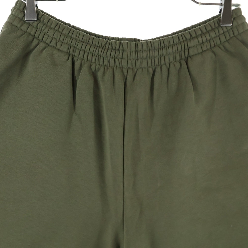 BALENCIAGA(バレンシアガ) Political Campaign Sweat Shorts キャンペーンロゴ スウェットハーフパンツ ショーツ カーキ 676137 TKVI9