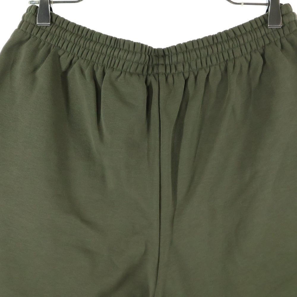 BALENCIAGA(バレンシアガ) Political Campaign Sweat Shorts キャンペーンロゴ スウェットハーフパンツ ショーツ カーキ 676137 TKVI9