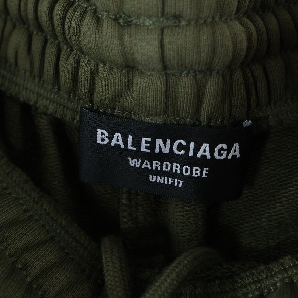 BALENCIAGA(バレンシアガ) Political Campaign Sweat Shorts キャンペーンロゴ スウェットハーフパンツ ショーツ カーキ 676137 TKVI9