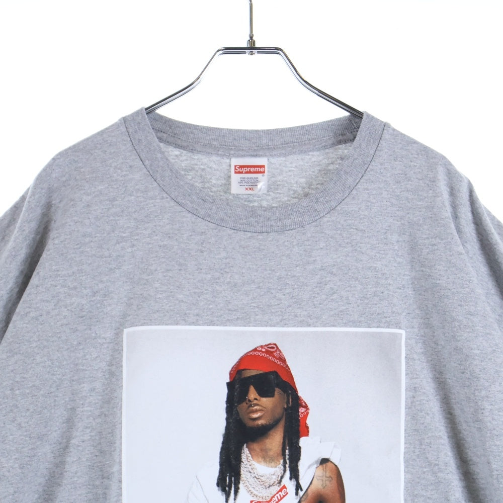 SUPREME(シュプリーム) 25AW Playboi Carti Tee プレイボーイカーティ フォトプリント 半袖Tシャツ グレー