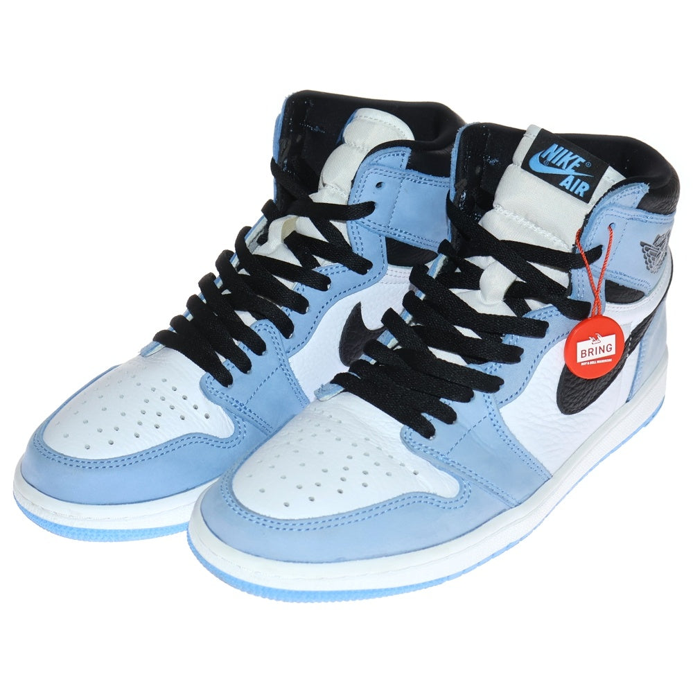 NIKE(ナイキ) AIR JORDAN1 RETRO HIGH OG エアジョーダン1 ユニバーシティブルー ハイカットスニーカー ブルー US9/27cm 555088-134