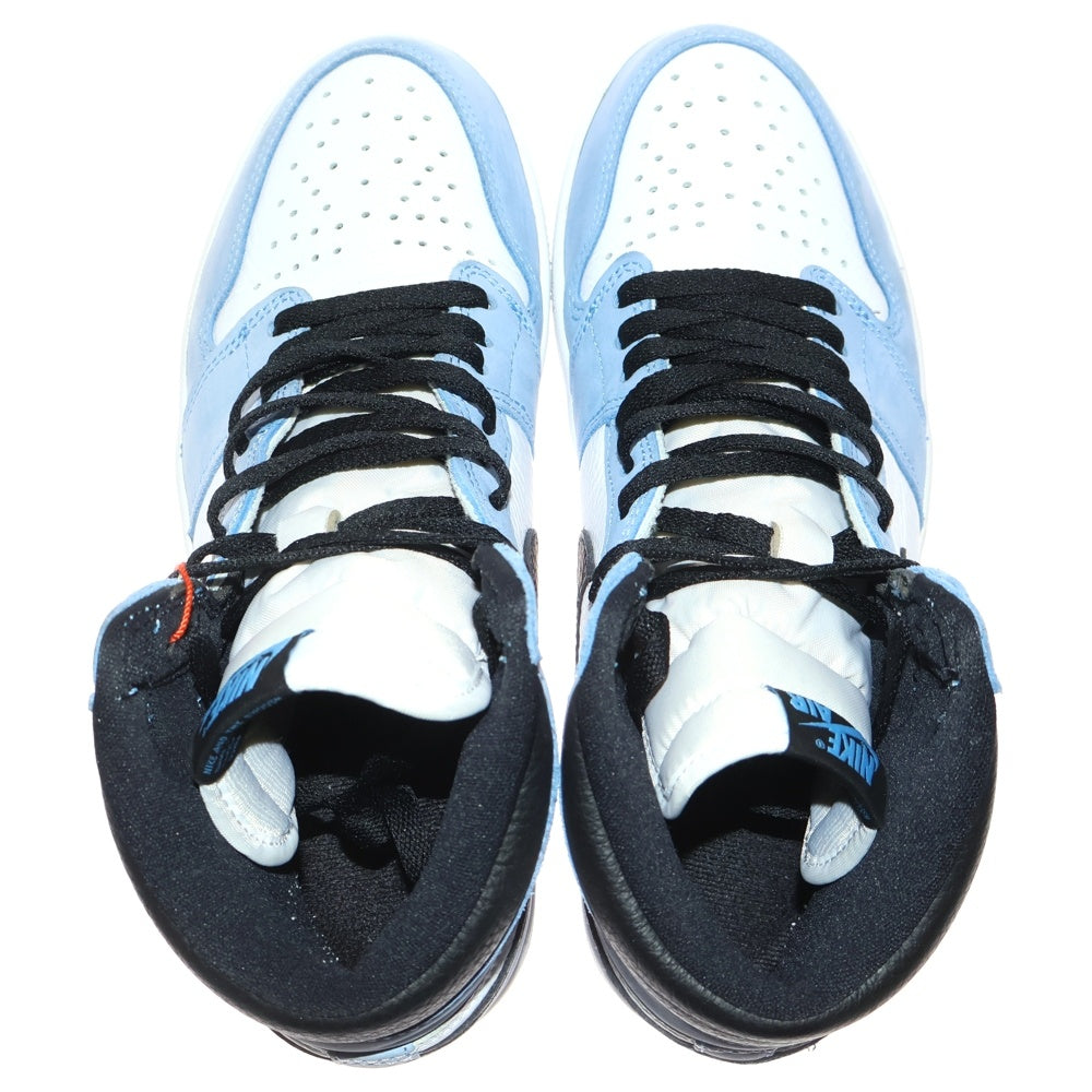 NIKE(ナイキ) AIR JORDAN1 RETRO HIGH OG エアジョーダン1 ユニバーシティブルー ハイカットスニーカー ブルー US9/27cm 555088-134