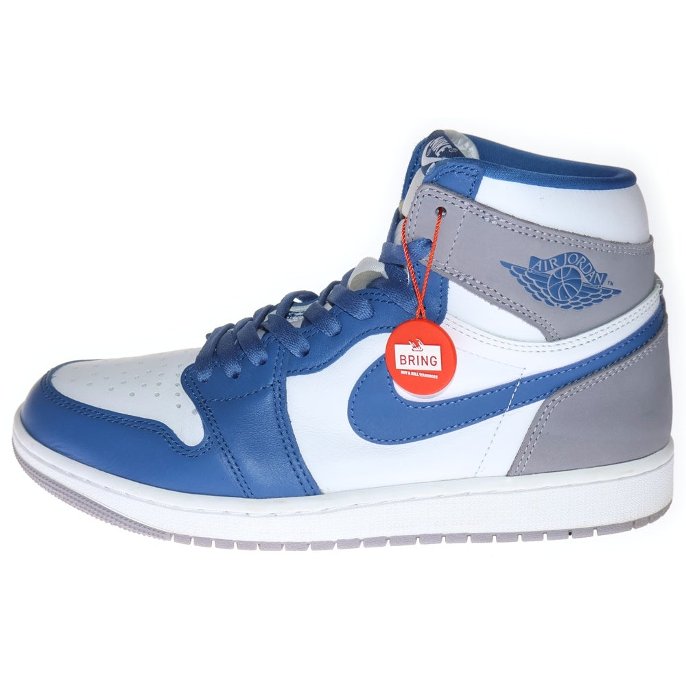 NIKE(ナイキ) AIR JORDAN1 RETRO HIGH OG エアジョーダン1 トゥルーブルー ハイカットスニーカー ブルー US9/27cm DZ5485-410