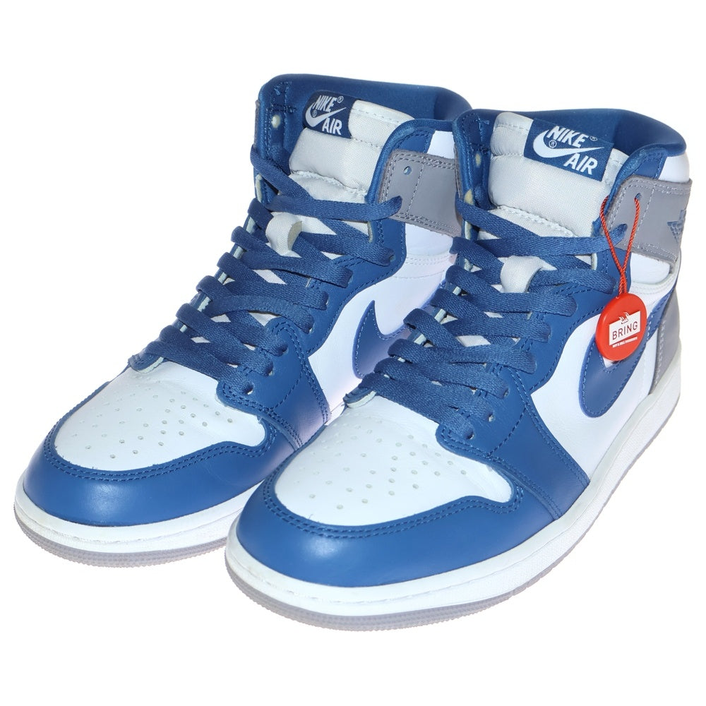 NIKE(ナイキ) AIR JORDAN1 RETRO HIGH OG エアジョーダン1 トゥルーブルー ハイカットスニーカー ブルー US9/27cm DZ5485-410