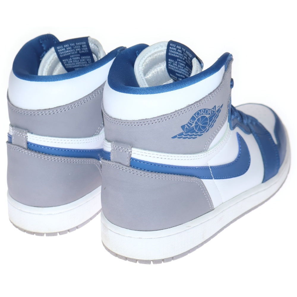 NIKE(ナイキ) AIR JORDAN1 RETRO HIGH OG エアジョーダン1 トゥルーブルー ハイカットスニーカー ブルー US9/27cm DZ5485-410