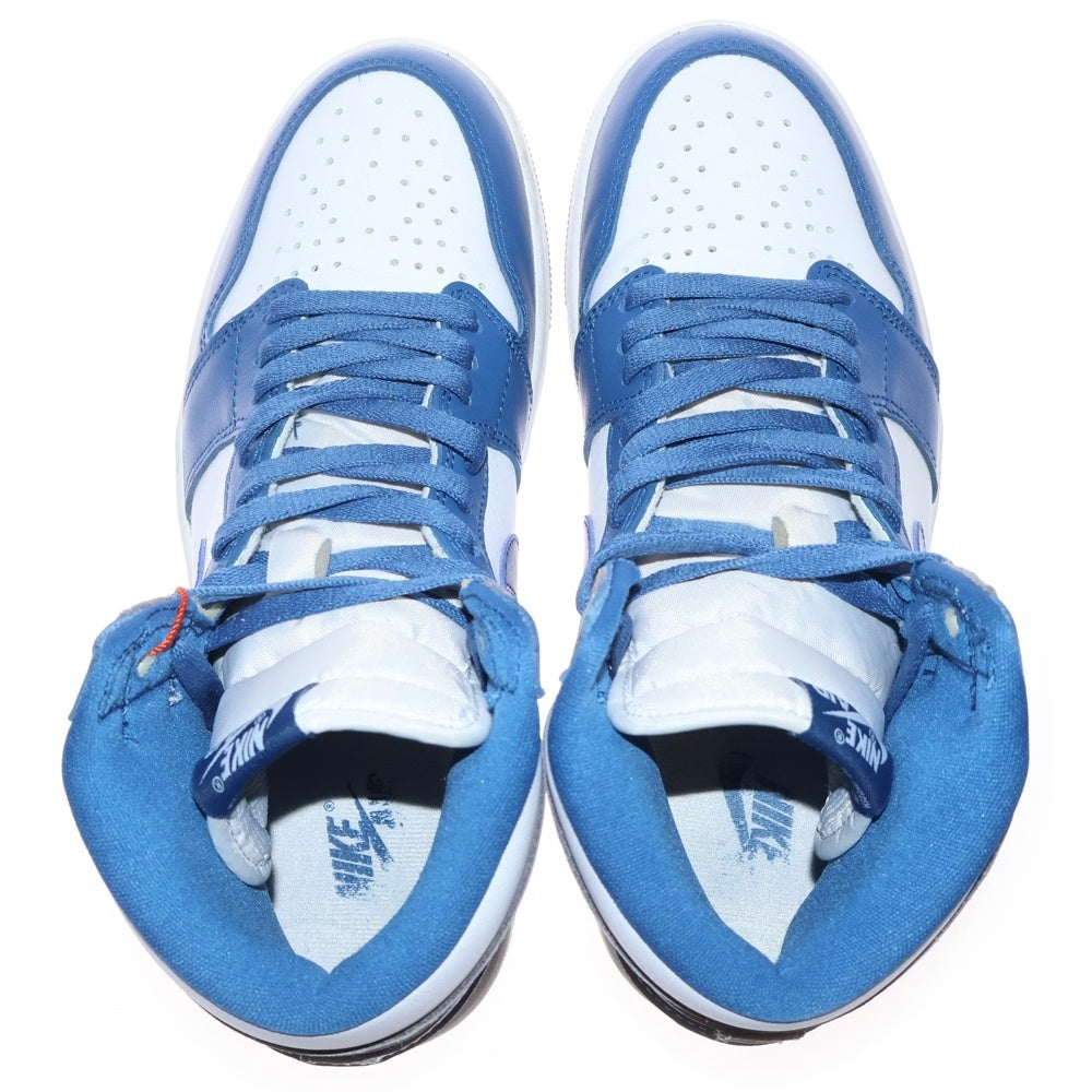 NIKE(ナイキ) AIR JORDAN1 RETRO HIGH OG エアジョーダン1 トゥルーブルー ハイカットスニーカー ブルー US9/27cm DZ5485-410