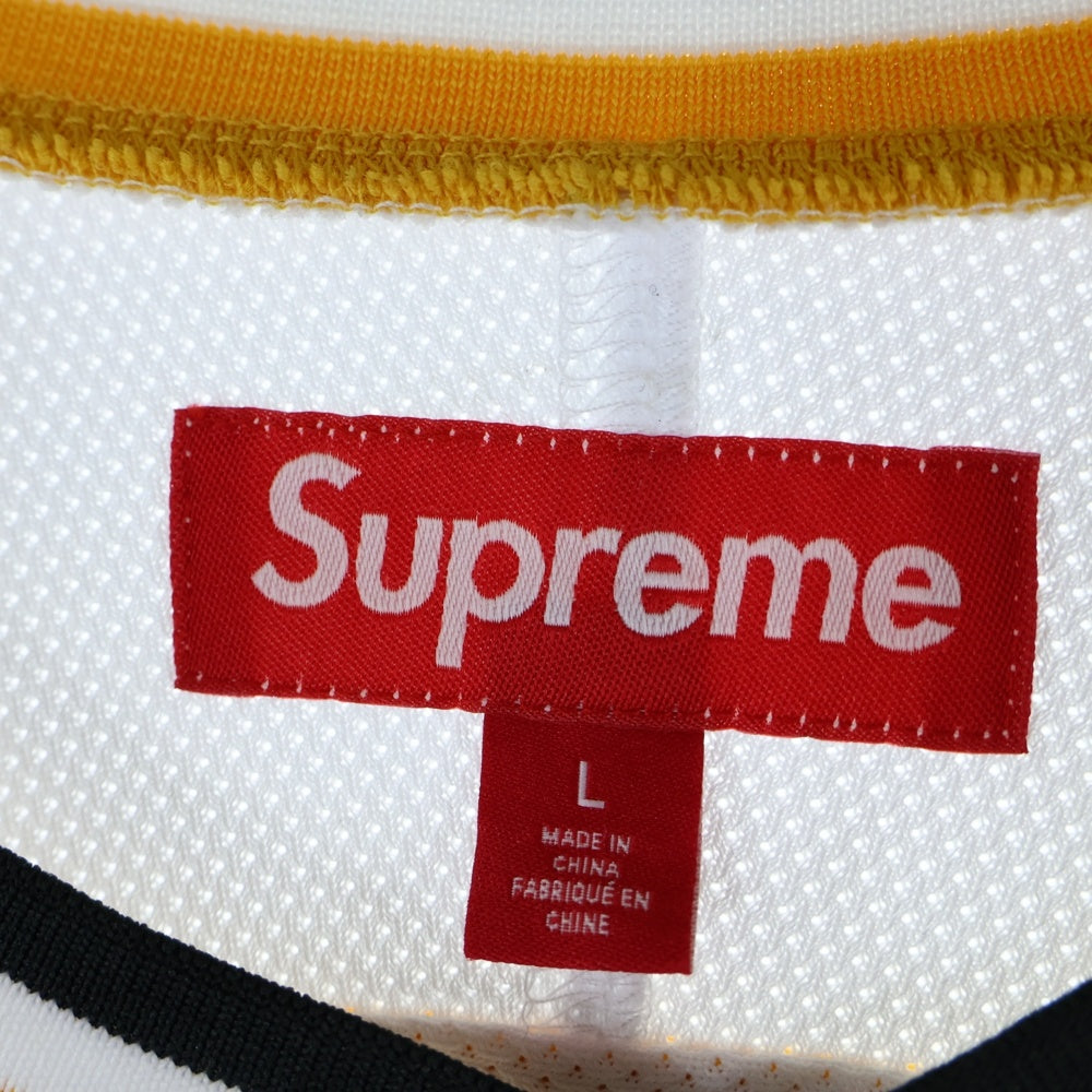 SUPREME(シュプリーム) 25AW Floral Soccer Jersey フローラルサッカージャージー 半袖ユニフォームTシャツ ホワイト