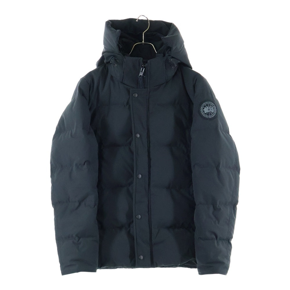 CANADA GOOSE(カナダグース) WYNDHAM PARKA BLACK LABEL ブラックレーベル ウィンダムパーカー ロゴワッペン ダウンジャケット ブラック 2048MB