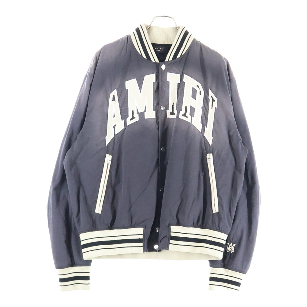 AMIRI(アミリ) SUN FADED BOMBER サテンボンバージャケット グレー