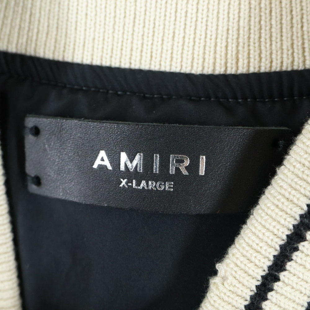 AMIRI(アミリ) SUN FADED BOMBER サテンボンバージャケット グレー