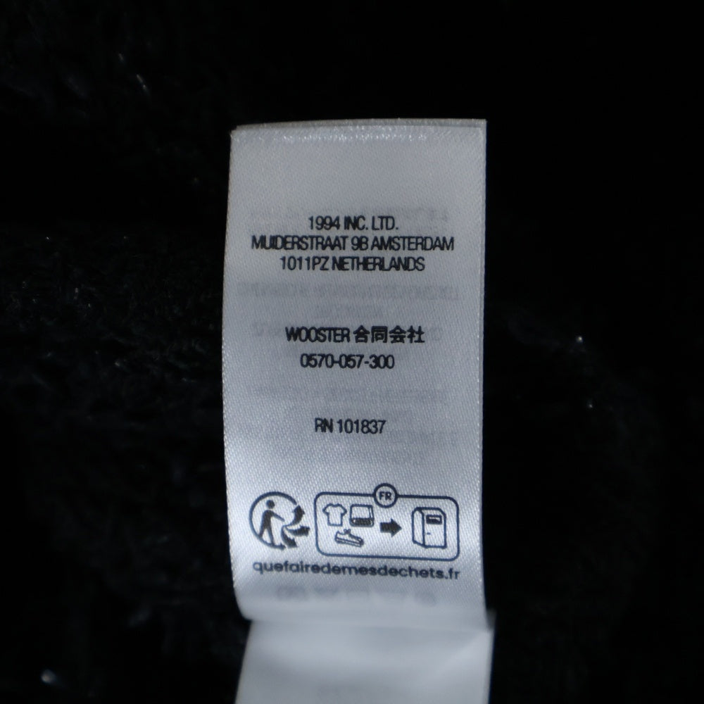 SUPREME(シュプリーム) 24AW Boucle Zip Up Shirt ブークレ ジップアップ 長袖シャツ ブラック