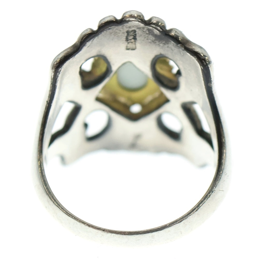 goro's(ゴローズ) 金縄ターコイズ付きキャストリング大 シルバー/ゴールド