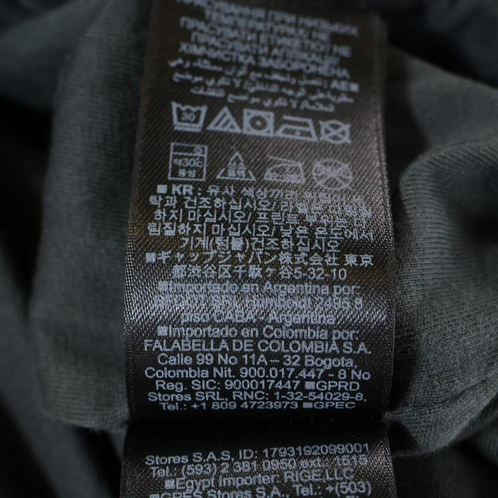 Yeezy Gap Engineered by Balenciaga(イージー ギャップ エンジニアードバイ バレンシアガ) Dove Hoodie ドーヴ バックプリント オーバーサイズ プルオーバースウェットパーカー フーディ グレー 460551-00-1