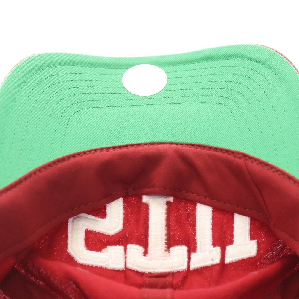 STUSSY(ステューシー) STU Arch Strapback Cap フロントロゴ刺繍 ベースボール キャップ 帽子 レッド 1311066