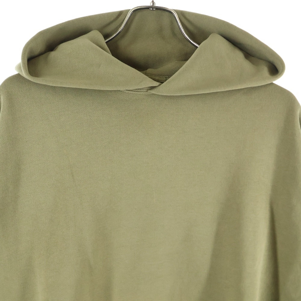 FEAR OF GOD ESSENTIALS(フィアオブゴッド エッセンシャルズ) HOODIE アームロゴ刺繍 プルオーバースウェットパーカー フーディー カーキ