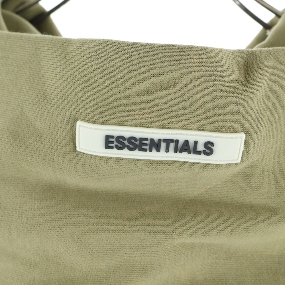 FEAR OF GOD ESSENTIALS(フィアオブゴッド エッセンシャルズ) HOODIE アームロゴ刺繍 プルオーバースウェットパーカー フーディー カーキ