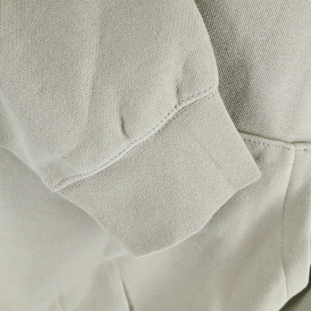 FEAR OF GOD ESSENTIALS(フィアオブゴッド エッセンシャルズ) HOODIE フロントラバーロゴ プルオーバースウェットパーカー フーディー ベージュ