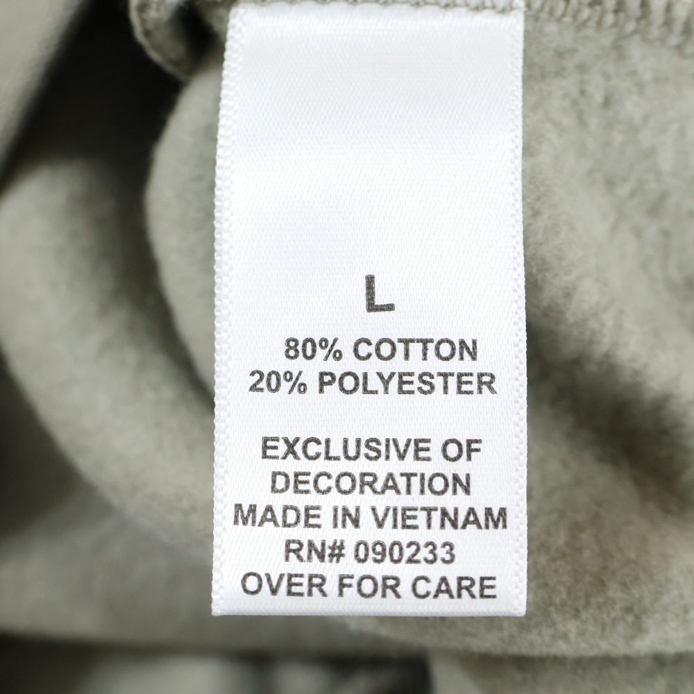 FEAR OF GOD ESSENTIALS(フィアオブゴッド エッセンシャルズ) HOODIE フロントラバーロゴ プルオーバースウェットパーカー フーディー ベージュ