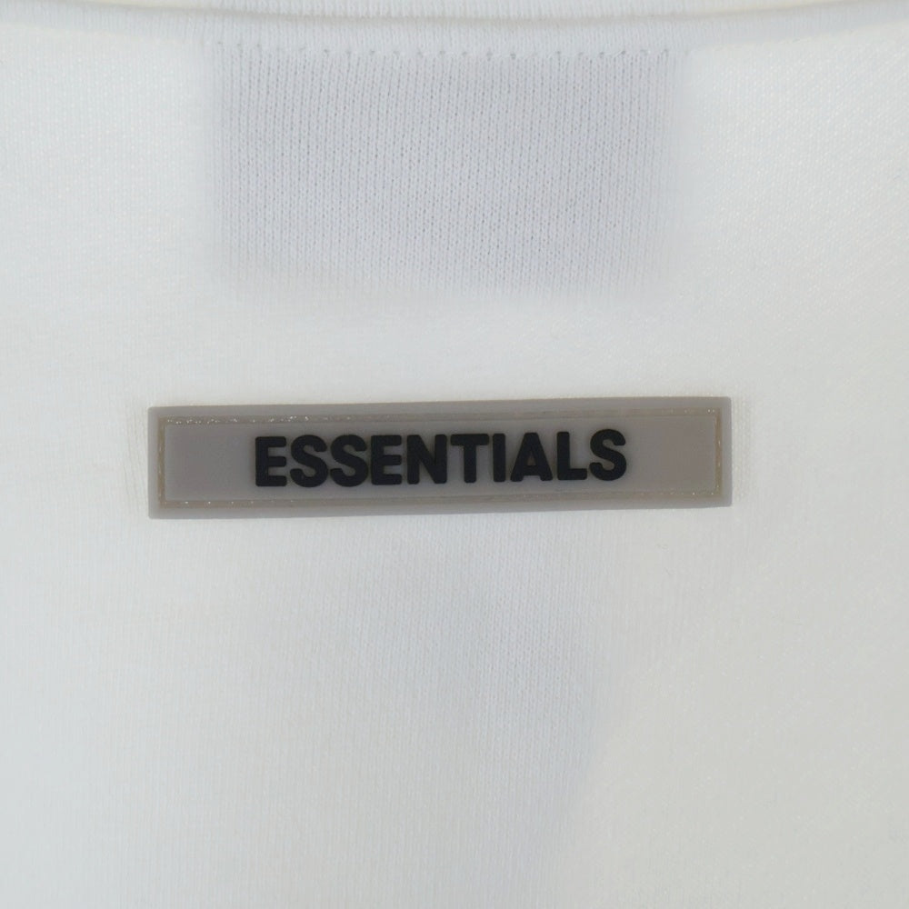 FEAR OF GOD ESSENTIALS(フィアオブゴッド エッセンシャルズ) SWEATSHIRT フロントラバーロゴ クルーネックスウェットトレーナー ホワイト