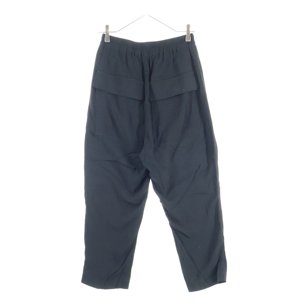 Rick Owens(リックオウエンス) 21SS Cropped Astaires Drawstring Pants ドローストリングパンツ ブラック RP21S3303-CC