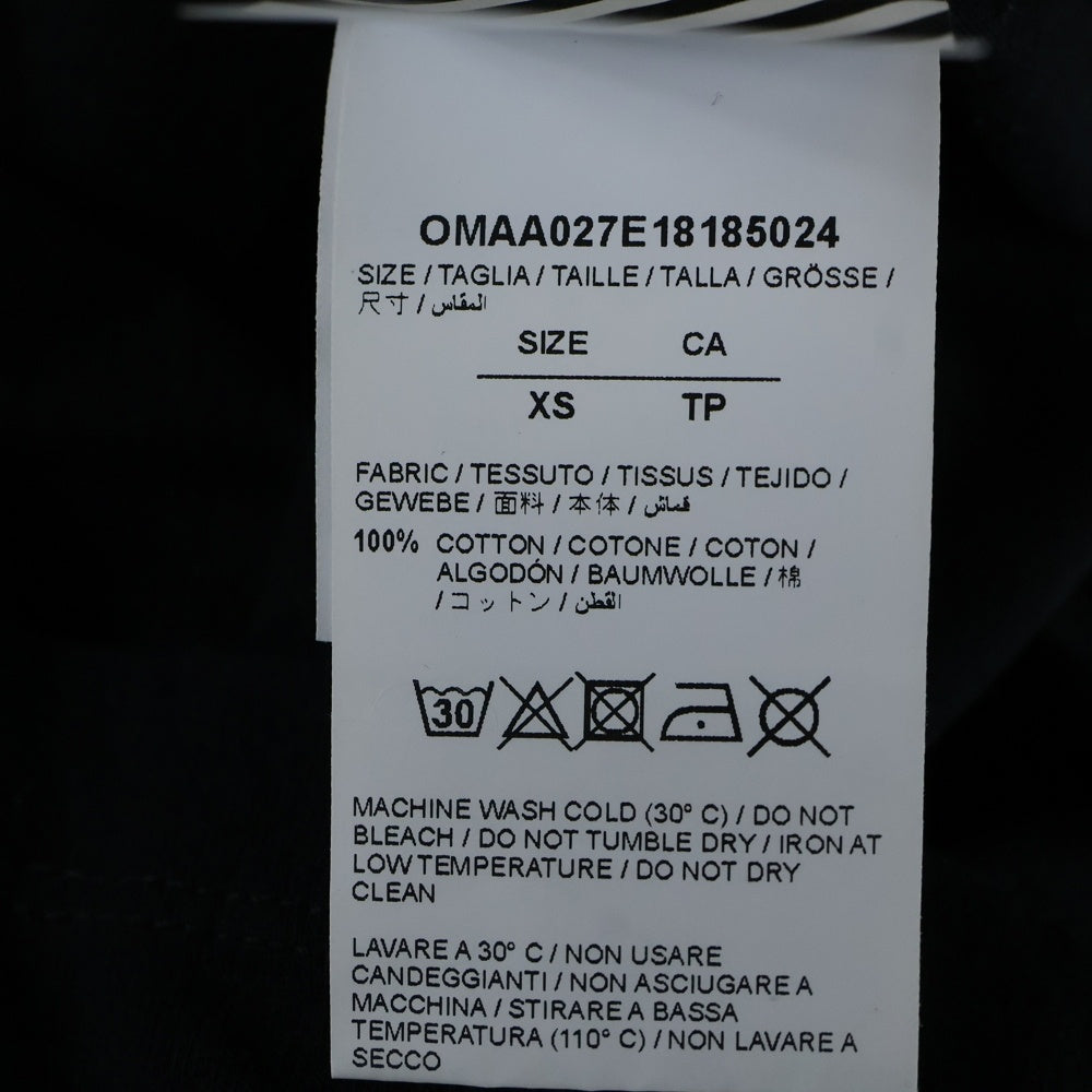 OFF-WHITE(オフホワイト) 18AW Maker Arrows T-shirt 半袖Tシャツ ブラック OMAA027E18185024