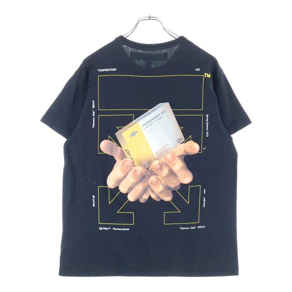 OFF-WHITE(オフホワイト) 18SS Arrows Hands T-shirt 半袖Tシャツ カットソー ブラック OMAA002S18185092