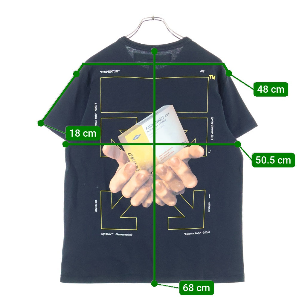 OFF-WHITE(オフホワイト) 18SS Arrows Hands T-shirt 半袖Tシャツ カットソー ブラック OMAA002S18185092