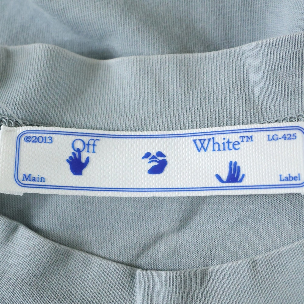 OFF-WHITE(オフホワイト) Style In Revolt T-Shirt クロップド 半袖Tシャツ グレー レディース OWAA090T22JER002