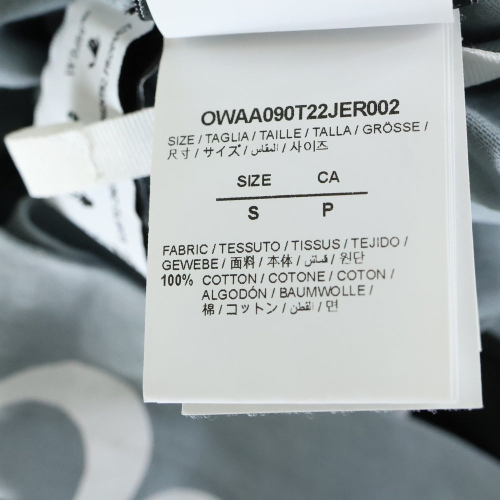 OFF-WHITE(オフホワイト) Style In Revolt T-Shirt クロップド 半袖Tシャツ グレー レディース OWAA090T22JER002