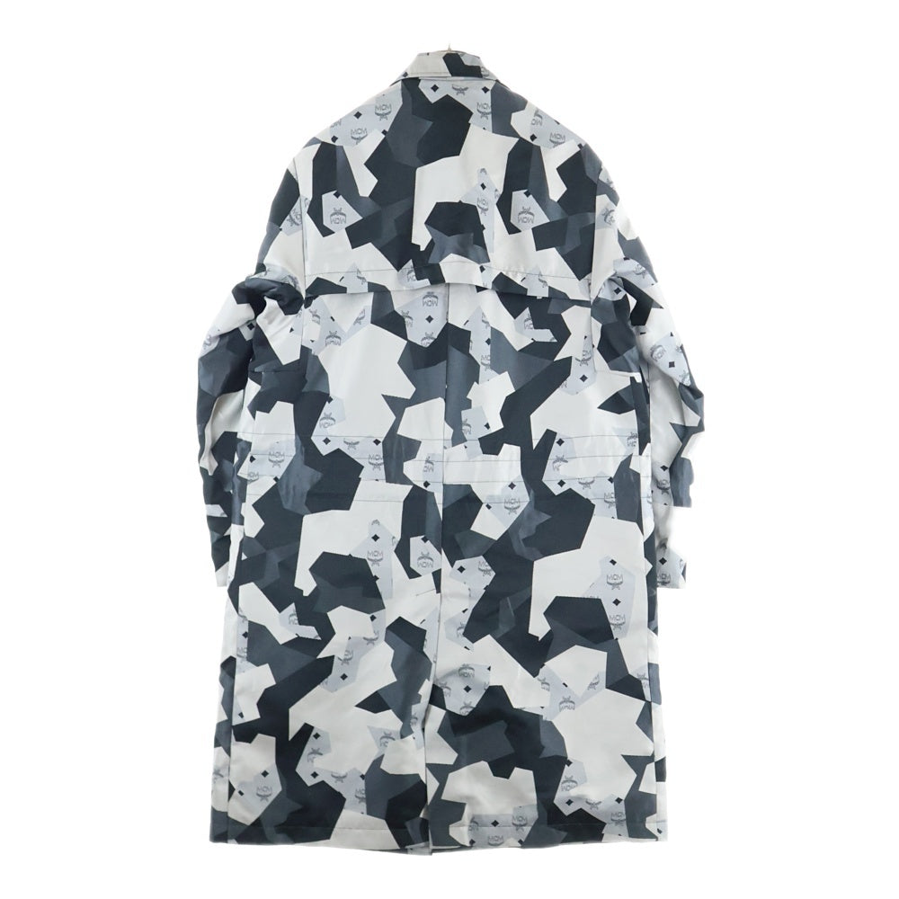 MCM(エム シー エム) ×Christpher Raeburn Sustainable Textile Adjustable Trench Coat クリストファー レイバーン 総柄トレンチコート グレー MCJ7SOC35EG00L