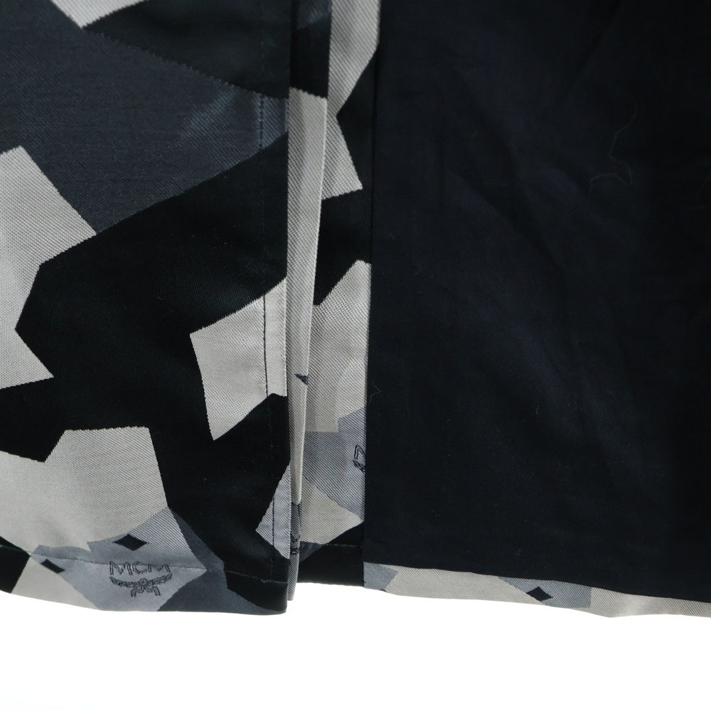 MCM(エム シー エム) ×Christpher Raeburn Sustainable Textile Adjustable Trench Coat クリストファー レイバーン 総柄トレンチコート グレー MCJ7SOC35EG00L