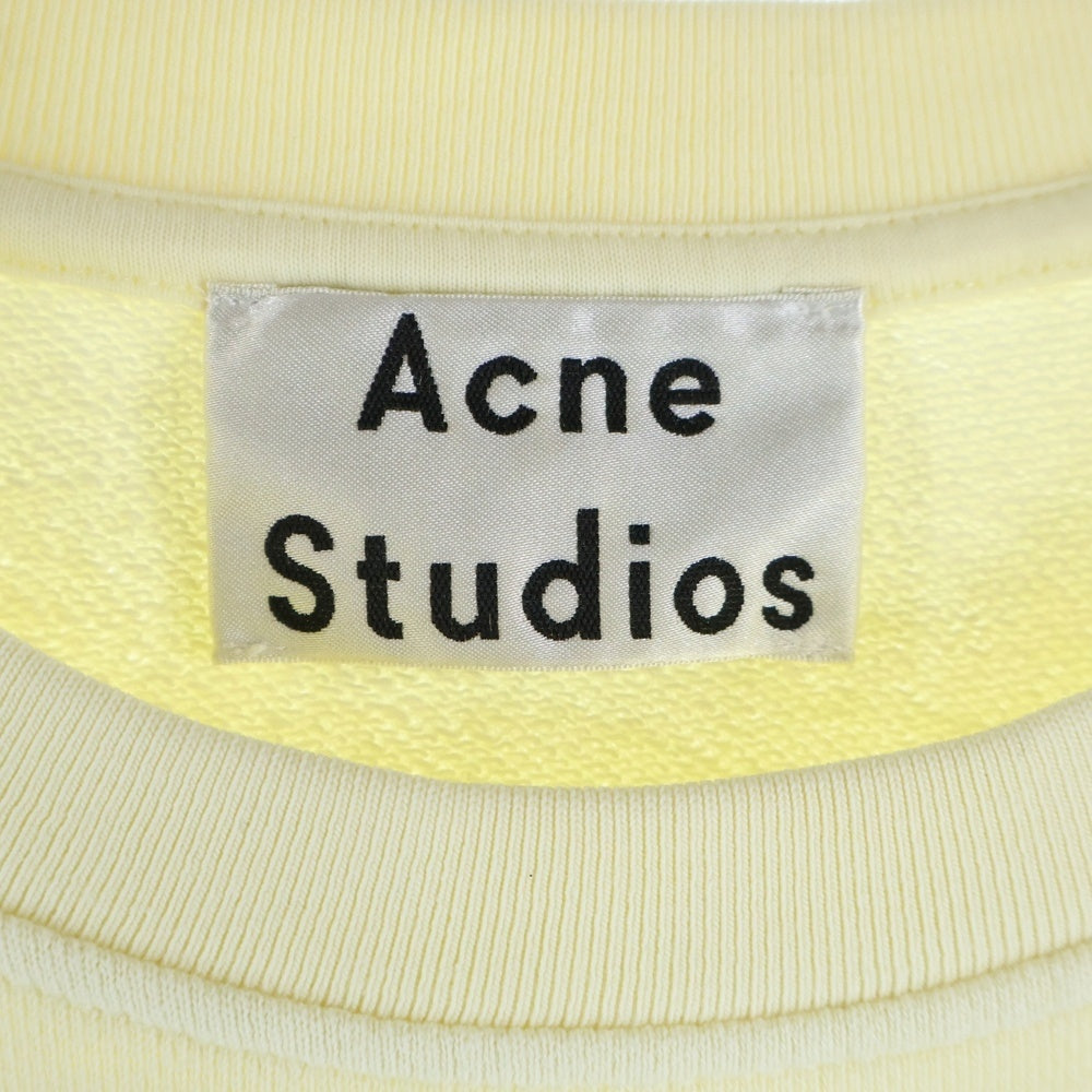 Acne Studios(アクネ ストゥディオズ) Sweatshirt パッチ クルーネックスウェットトレーナー イエロー FN-WN-SWEA000059