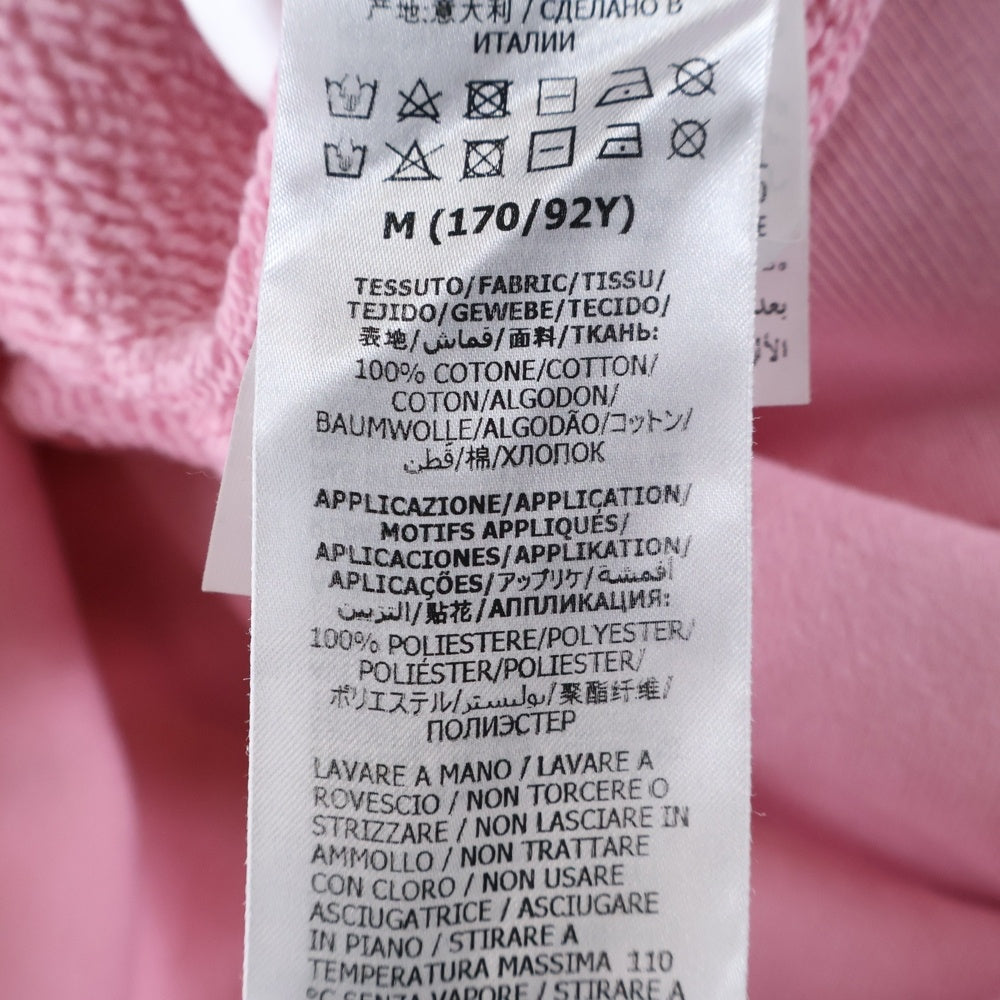 GUCCI(グッチ) 21SS ×ドラえもん Hoodie Doraemon 刺繍クルーネックスウェットトレーナー ピンク 617964 XJDIC