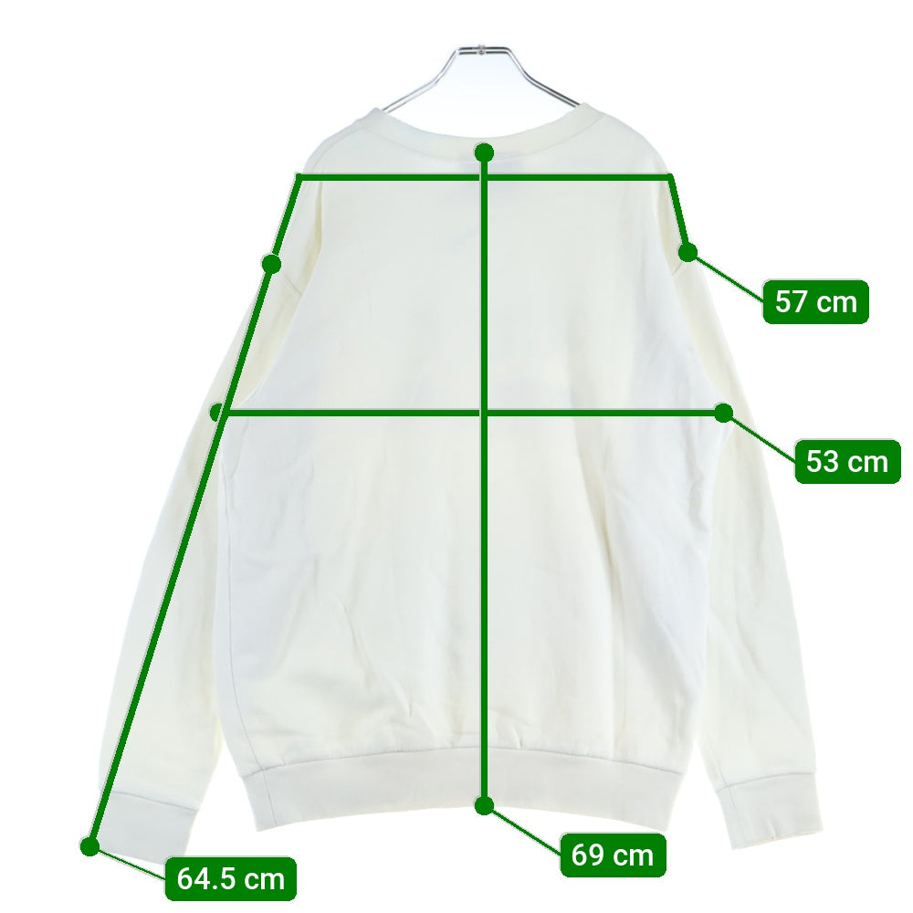 GUCCI(グッチ) Sweatshirt ココキャピタン ダメージ加工 クルーネックスウェットトレーナー アイボリー 469250 X3I06