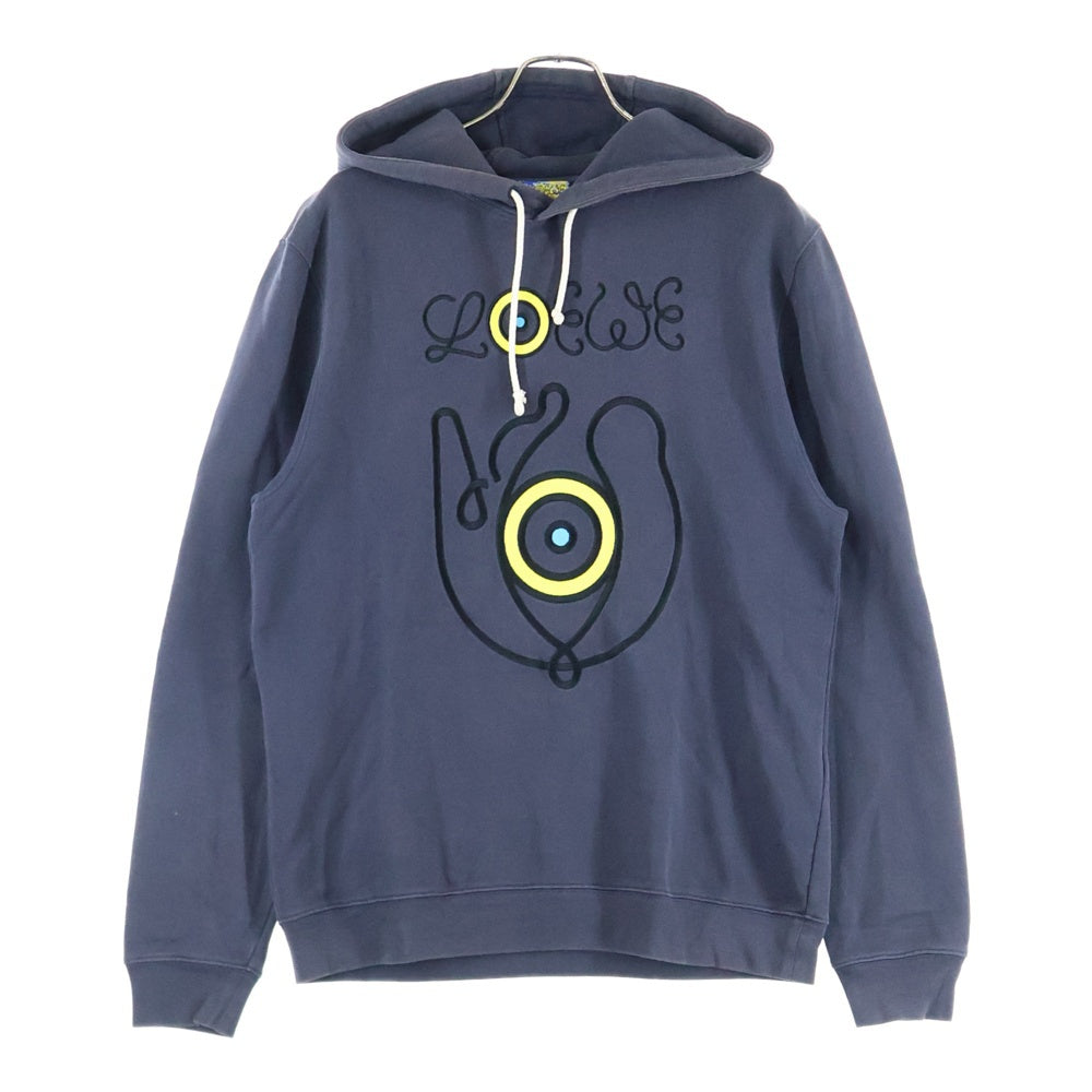 LOEWE(ロエベ) Hoodie ロゴ刺繍 プルオーバースウェットパーカー フーディー グレー H664Y25J04
