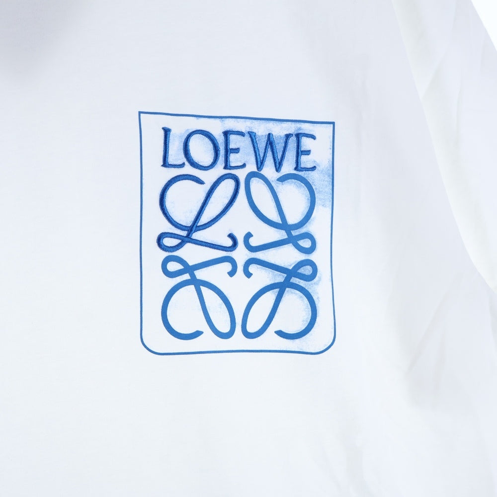 LOEWE(ロエベ) T-Shirt アナグラムロゴ刺繍 半袖Tシャツ ホワイト H526Y22X25
