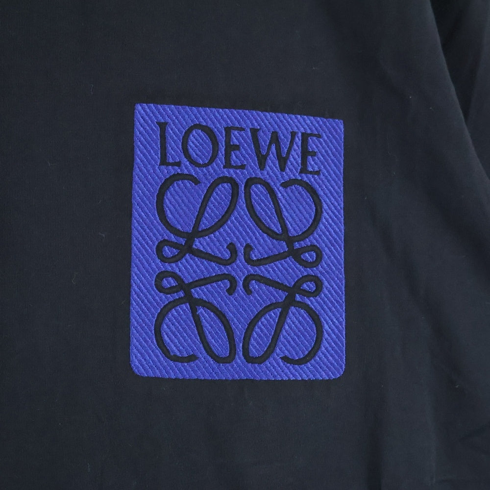 LOEWE(ロエベ) T-Shirt アナグラムロゴ刺繍 半袖Tシャツ ブラック H526Y22XAT