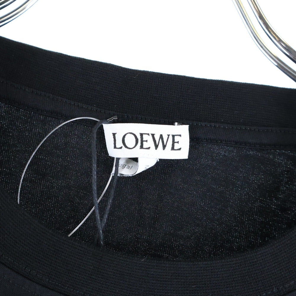 LOEWE(ロエベ) T-Shirt アナグラムロゴ刺繍 半袖Tシャツ ブラック H526Y22XAT