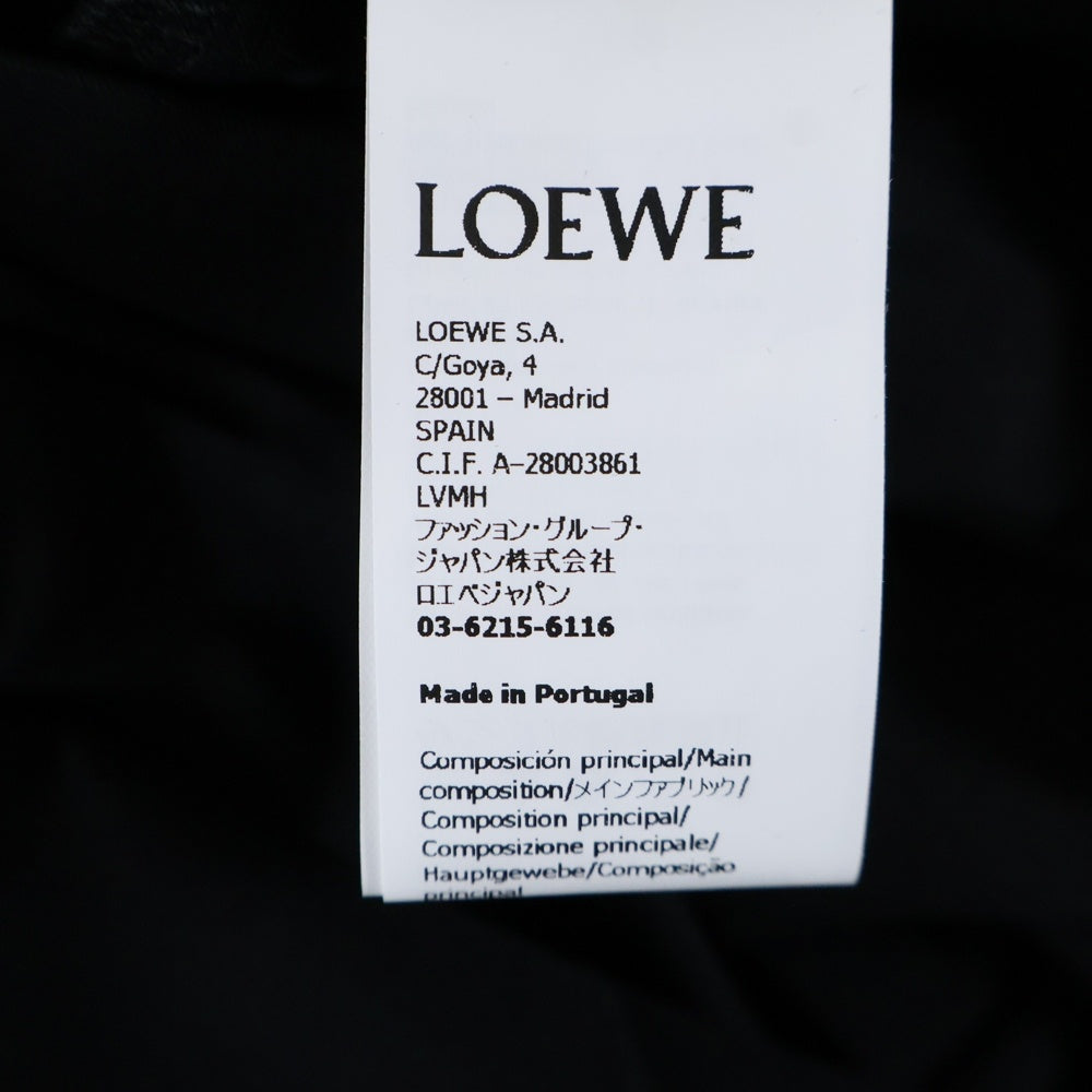 LOEWE(ロエベ) T-Shirt アナグラムロゴ刺繍 半袖Tシャツ ブラック H526Y22XAT